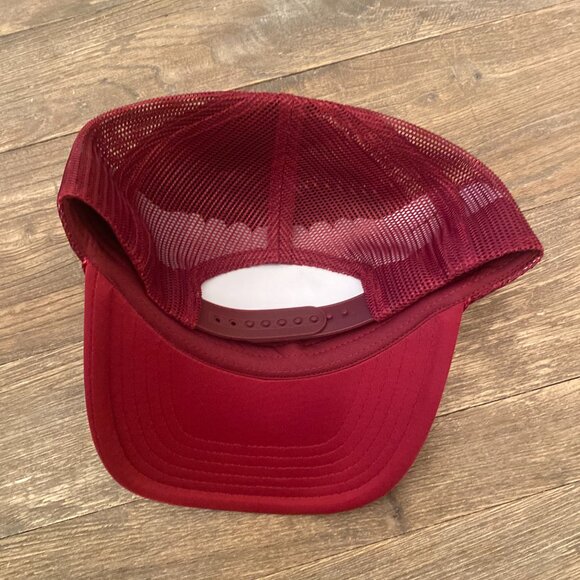 C9 Cloud Nine Aspen Snowmass Snapback Trucker Hat Cap One Size OS Maroon NEW - Picture 2 of 4